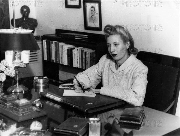 First Lady of Argentina (1946 - 1952) Maria Eva Duarte de Peron (May 7, 1919 - July 26, 1952) aka EVITA aka EVA PERON
