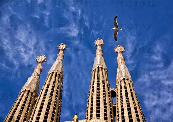 Spires of the Basilica of the Sagrada Familia