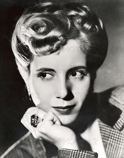 Eva Perón, Evita, Eva Duarte, Eva María Duarte de Perón (1919 – 1952) wife of Argentine President Juan Perón (1895–1974) and First Lady of Argentina