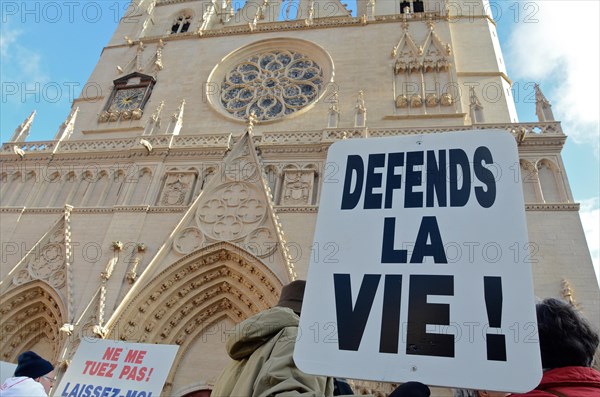 Pro-Life march in Lyon, France