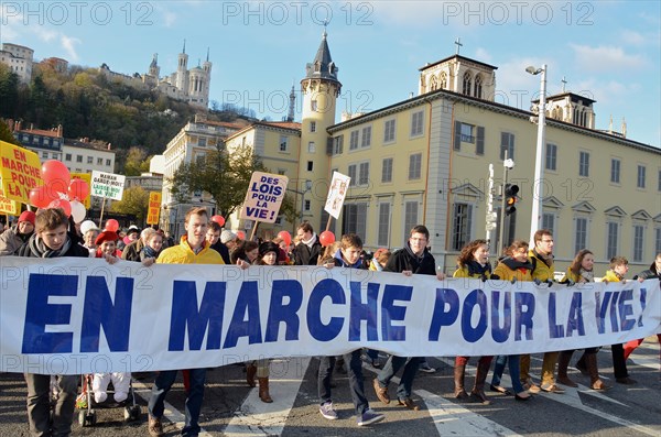 Pro-Life march in Lyon, France