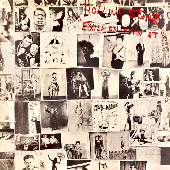 The Rolling Stones - original vinyl album cover - Exile On Main St. - 1972