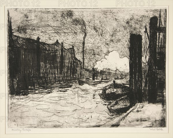 Hamgurg, Freihafen (Hamburg Harbor).  Artist: Emil Nolde, German, 1867–1956