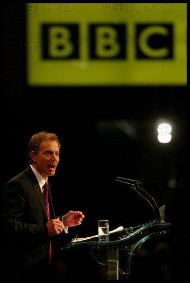 Tony Blair giving keynote speech at the Labour Party Conference in Bournemouth September 2003