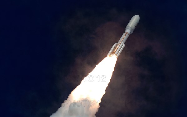 CAPE CANAVERAL AIR FORCE STATAION, Fla. -- An Atlas V evolved expendable launch vehicle carries NASA's Mars Science Laboratory from Cape Canaveral Air Force Station on Nov. 26. The lab's Rover Curiosity is scheduled to land on Mars in August 2012.