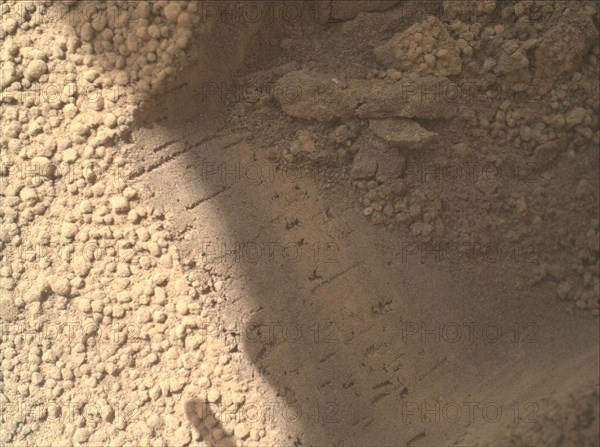 Mars Curiosity Rover Sand Closeup