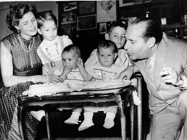 Ingrid Bergman, Roberto Rossellini and their family
