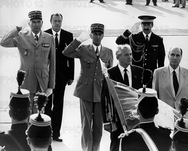 General Secretary Mikhail Gorbachev at a ceremony