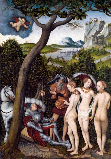 The Judgment of Paris by Lucas Cranach the Elder, 1528