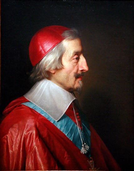 Cardinal de Richelieu, Portrait of Cardinal Richelieu 1642 by Philippe de Champaigne 
Cardinal Armand Jean du Plessis, Duke of Richelieu and of Fronsac