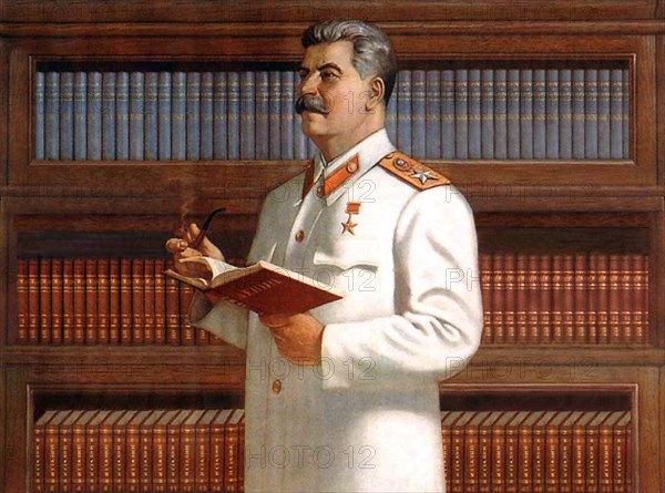 Soviet Union, Joseph Stalin (18 December 1878 – 5 March 1953), first General Secretary of the Communist Party of the Soviet Union's Central Committee (r. 1922-1953). Portrait, c. 1943. 

Joseph Vissarionovich Stalin (1878-1953) was the first General Secretary of the Communist Party of the Soviet Union's Central Committee. While formally the office of the General Secretary was elective and was not initially regarded as top position in the Soviet state, after Vladimir Lenin's death in 1924, Stalin managed to consolidate more and more power in his hands, gradually destroying all opposition groups