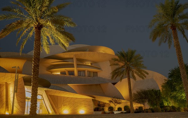 Doha, Qatar -DECEMBER 05, 2020: The National Museum of Qatar .