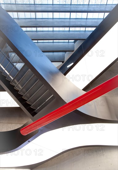 The beautiful interiors of the MAXXI museum in Rome. Designed by the Iraqi-British architect Zaha Hadid.