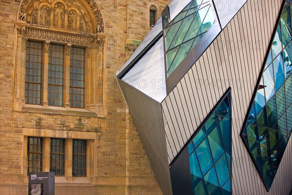 Royal Ontario Museum in the city of Toronto Ontario Canada