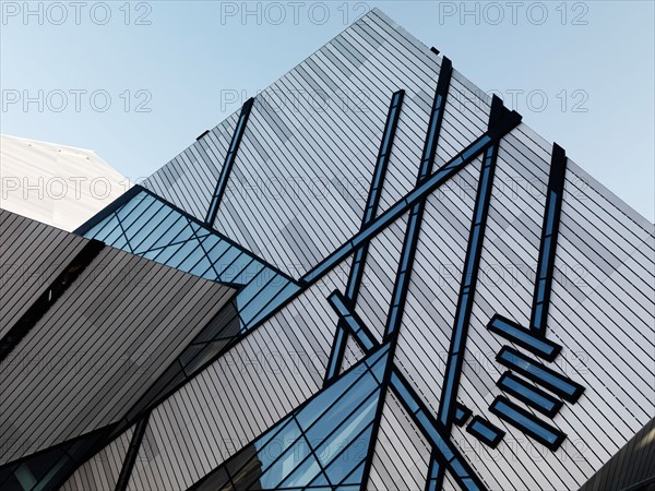 Fragment of Royal Ontario Museum building. Toronto, Ontario, Canada.