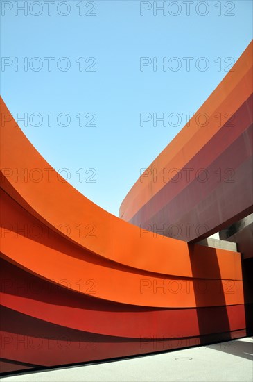 Israel, Holon exterior of the Design museum (Designed by Ron Arad Architects)