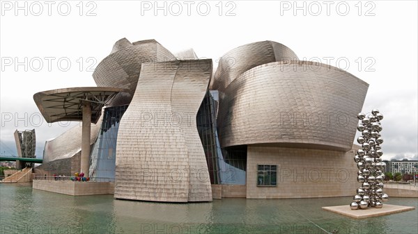 The Guggenheim Museum Bilbao modern contemporary art designed by Canadian American architect Frank Gehry Spain Basque Country