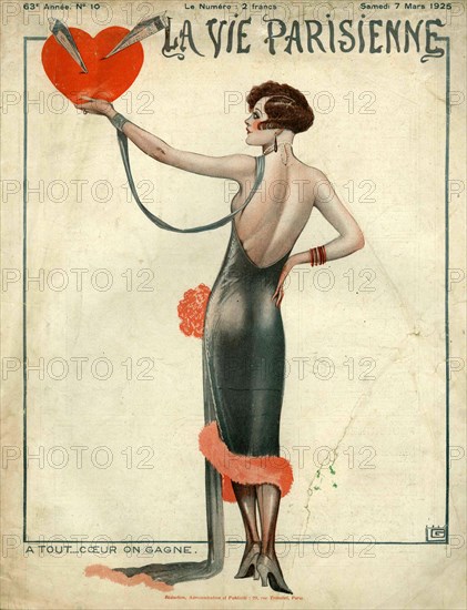 1920s France La Vie Parisienne Magazine Cover