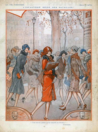 1920s France La Vie Parisienne Magazine Plate