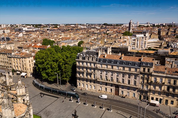 Panoramic view Bordeaux Gironde Aquitaine France Europe