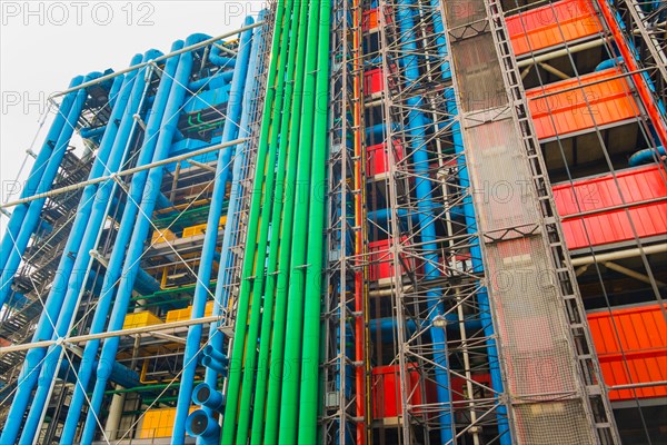 back facade of georges pompidou center