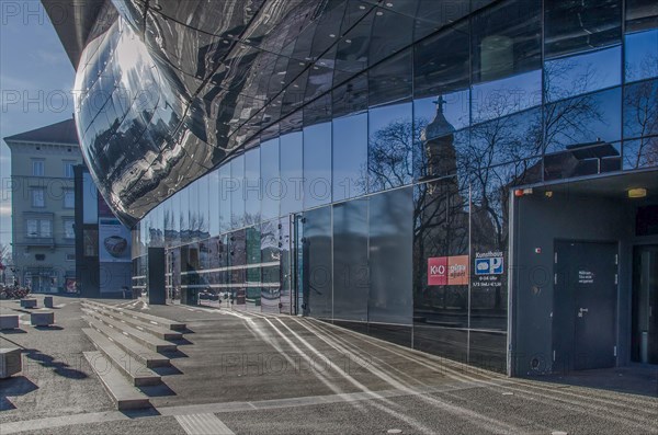 The Kunsthaus Graz, Grazer Kunsthaus, or Graz Art Museum built as part of the European Capital of Culture celebrations in 2003 architectural landmark