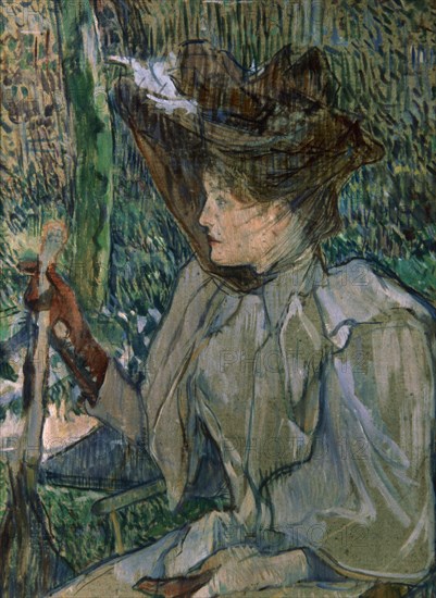 Henri de Toulouse-Lautrec (1864-1901). French painter. Post-Impressionism. Woman with gloves, 1891. Oil on cardboard. 1896. Orsay Museum. Paris. France.