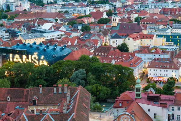 Town View & Rooftops, Graz, Austria