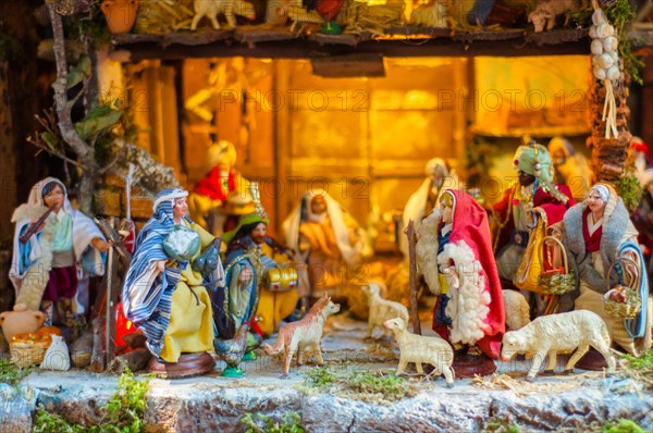 Via San Gregorio Armeno in Naples: street of the nativity scene makers