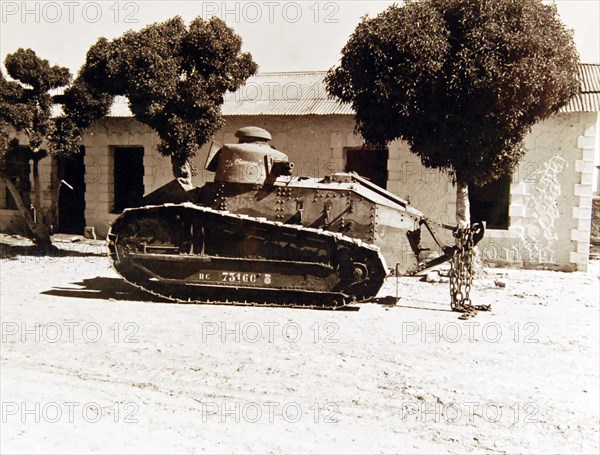 80-G-31426:  Operation Torch, November 1942.   French tanks captured during the U.S. Campaign in North Africa, November 1942.  Official U.S. Navy Photograph, now in the collections of the National Archives.  (2018/01/24). 80-G-31426_28099137709_o