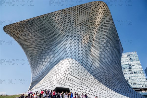 Mexico City,Hispanic,Mexican,Colonia Granada,Plaza Carso,Museo Soumaya Museum Carlos Slim private art collection,exterior outside