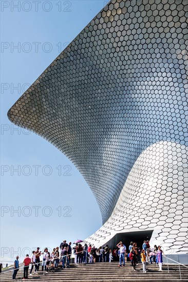 Mexico City,Hispanic,Mexican,Colonia Granada,Plaza Carso,Museo Soumaya Museum Carlos Slim private art collection,exterior outside