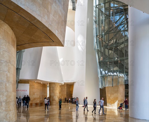 Foyer of the Guggenheim Museum, Bilbao, Basque Country, Spain