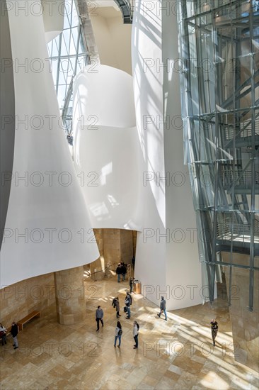 Foyer of the Guggenheim Museum, Bilbao, Basque Country, Spain