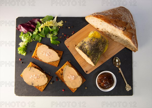 Foie gras and gingerbread cake, Bordeaux, France