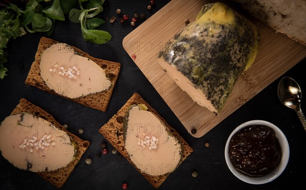 Foie gras and gingerbread cake, Bordeaux, France