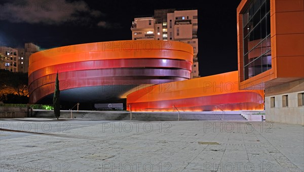 Holon ISRAEL 18.02.2019 : Design Museum Holon is museum in Israel. The building of the museum was planned and designed by Israeli architect and indust