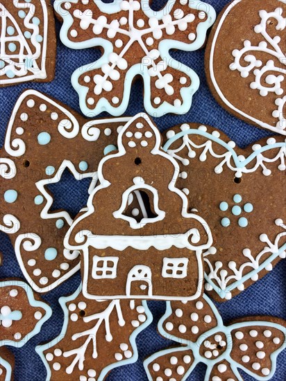 Christmas gingerbread cookies decoration