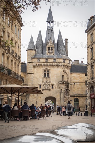 The place of the door Cailhau in Bordeaux