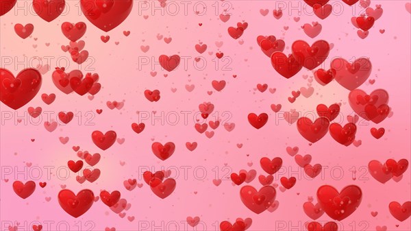 Heart and love background , Flying Hearts concept, Sign and symbol of love , Show your love for Valentine's, wedding, anniversary, or any holiday.