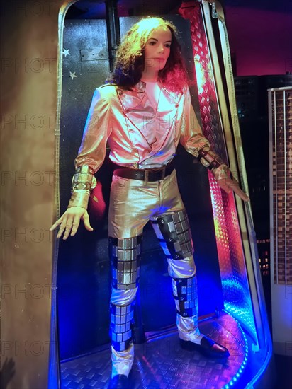 Wax sculptures seen in the museum Panoptikum in Hamburg in Germany