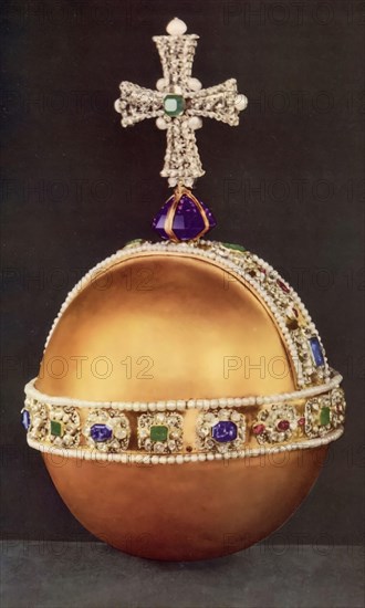 The Sovereign's Orb, 1661. The Orb is a representation of the sovereign's power. It symbolises the Christian world with its cross mounted on a globe. It is part of the Coronation Regalia of the United Kingdom.