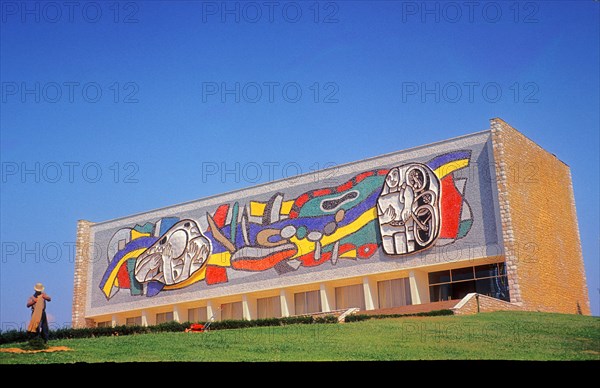 The former home now a Museum of Fernand Leger the French Cubist artist at Biot in the South of France