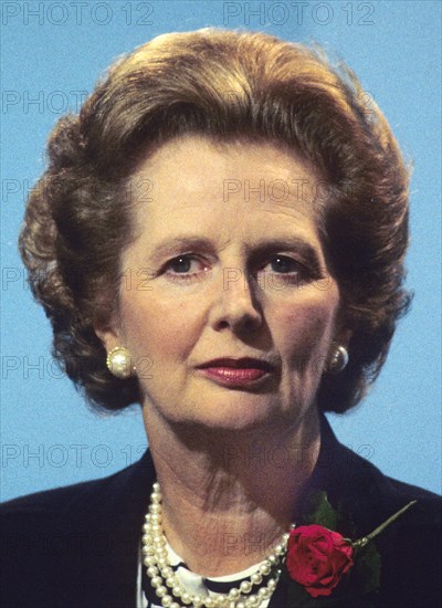 Margaret Thatcher at the height of her powers in the early 1980's from rare set of colour 'expression' images.