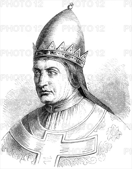 Pope Gregory VII, born Hildebrand of Sovana, Ildebrando da Soana, circa 1020-1085, pope from 1073-1085,