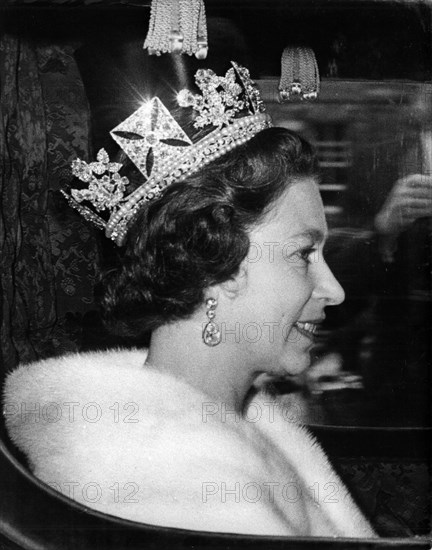 Queen Elizabeth II heads to state opening of parliament