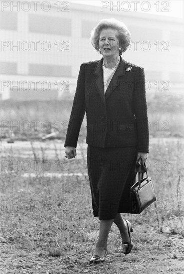 Prime Minister Margaret Thatcher seen here at what remains of the Head Wrightson works in Thornaby Middlesbrough  The Prime Minister launched her inner-city offensive on Teesside with the promise of 1,000 new jobs. The Teesside Urban Development Corporati