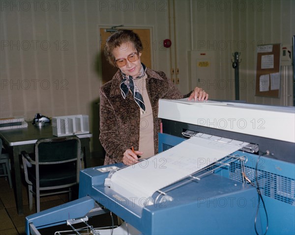 R 1980-L-00022 002 Katherine Johnson at NASA Langley Research Center 1980