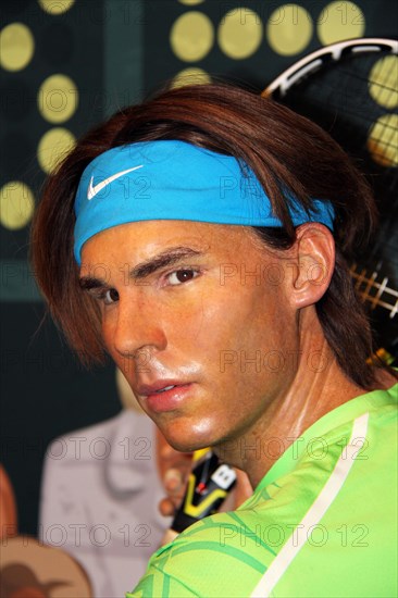 London, - United Kingdom, 08, July 2014. Madame Tussauds in London. Waxwork statue of Rafael Nadal.