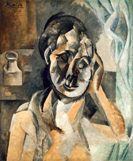 Woman with Mustard Pot, 1910, by Picasso